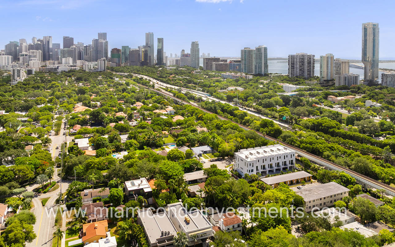 aerial photo of The Roads Townhomes