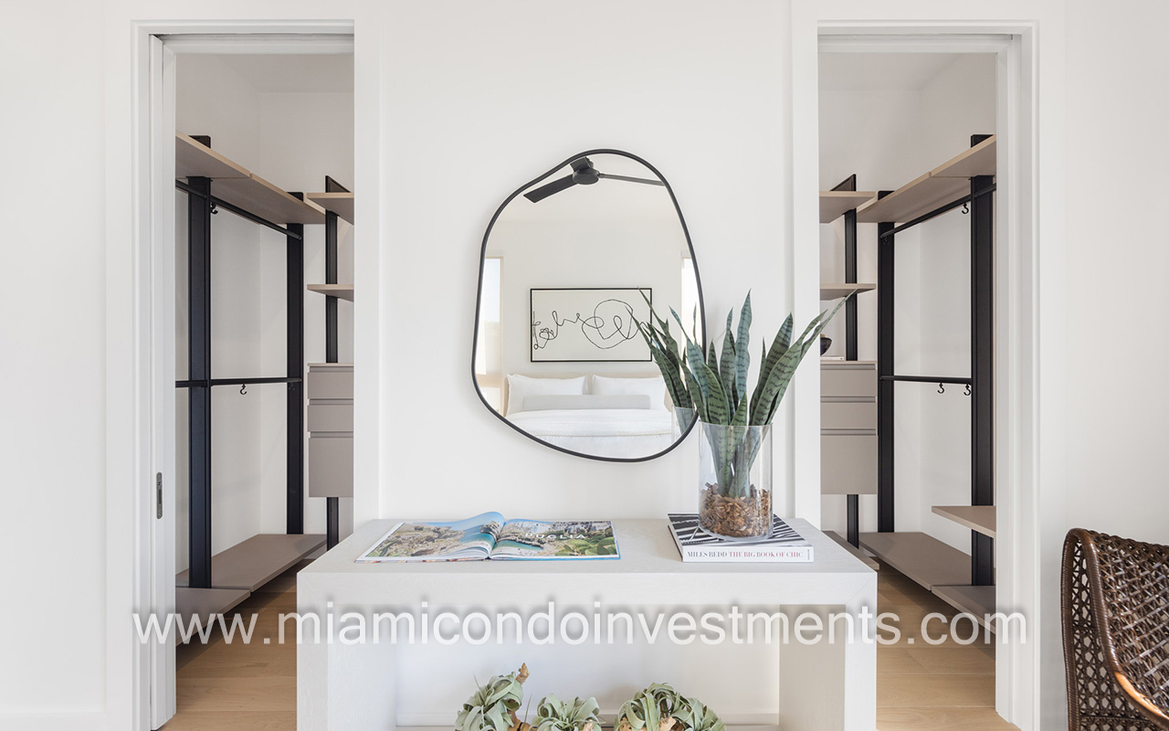 primary bedroom closets