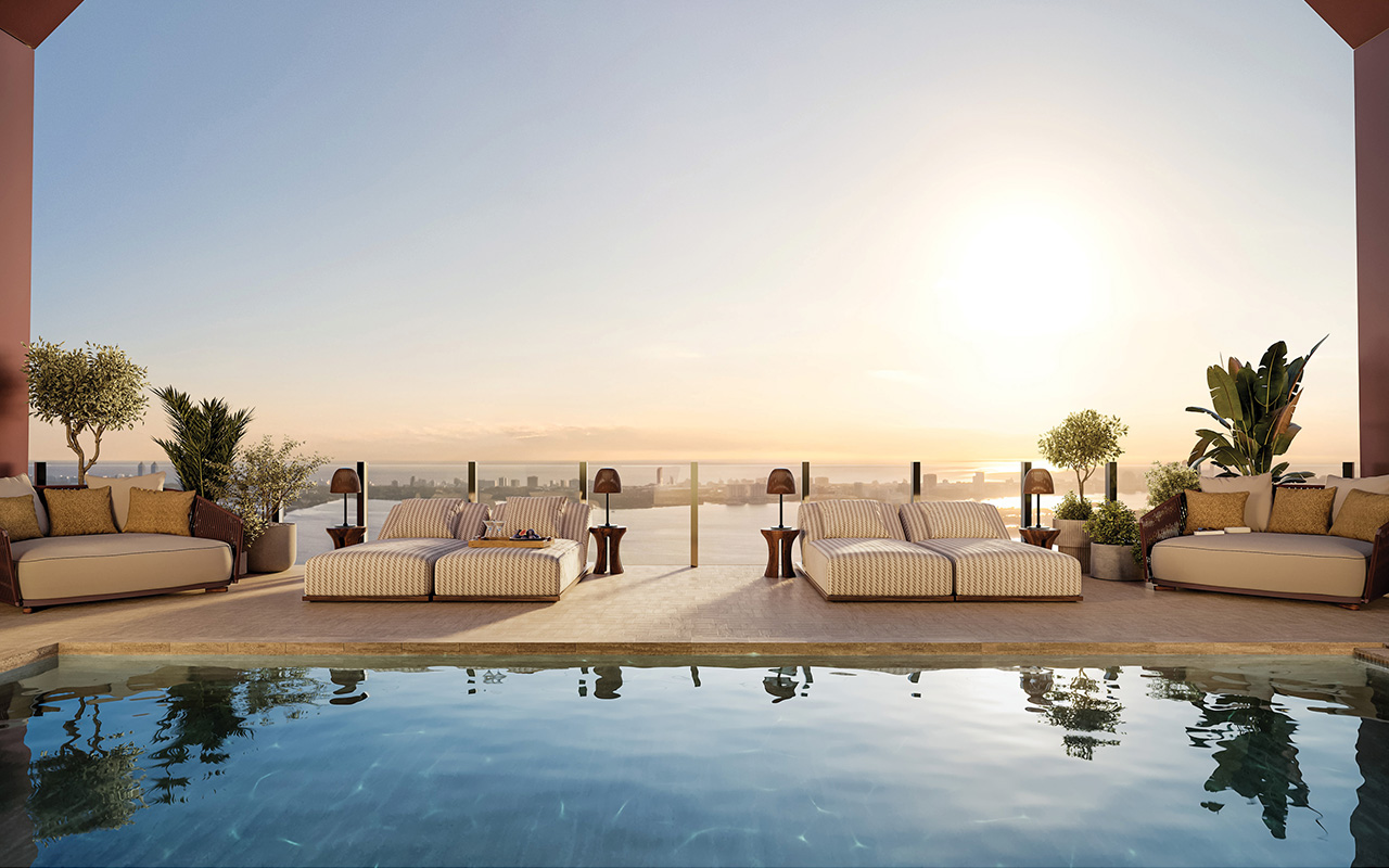 Villa Miami Unveils $55 Million Triplex “Villa Triplo” Penthouse Image