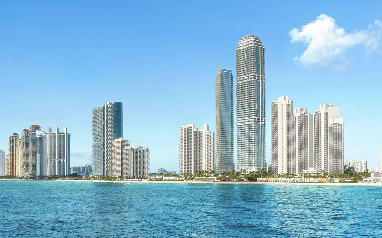 19051 Collins Ave tallest tower in Sunny Isles 