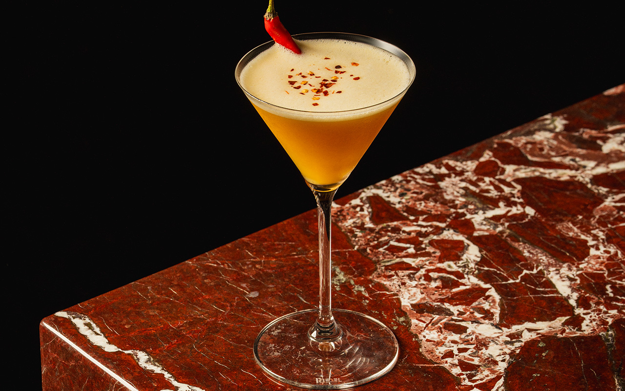 Chili Passion Martini at Jo’s Bar at The Setai Miami Beach