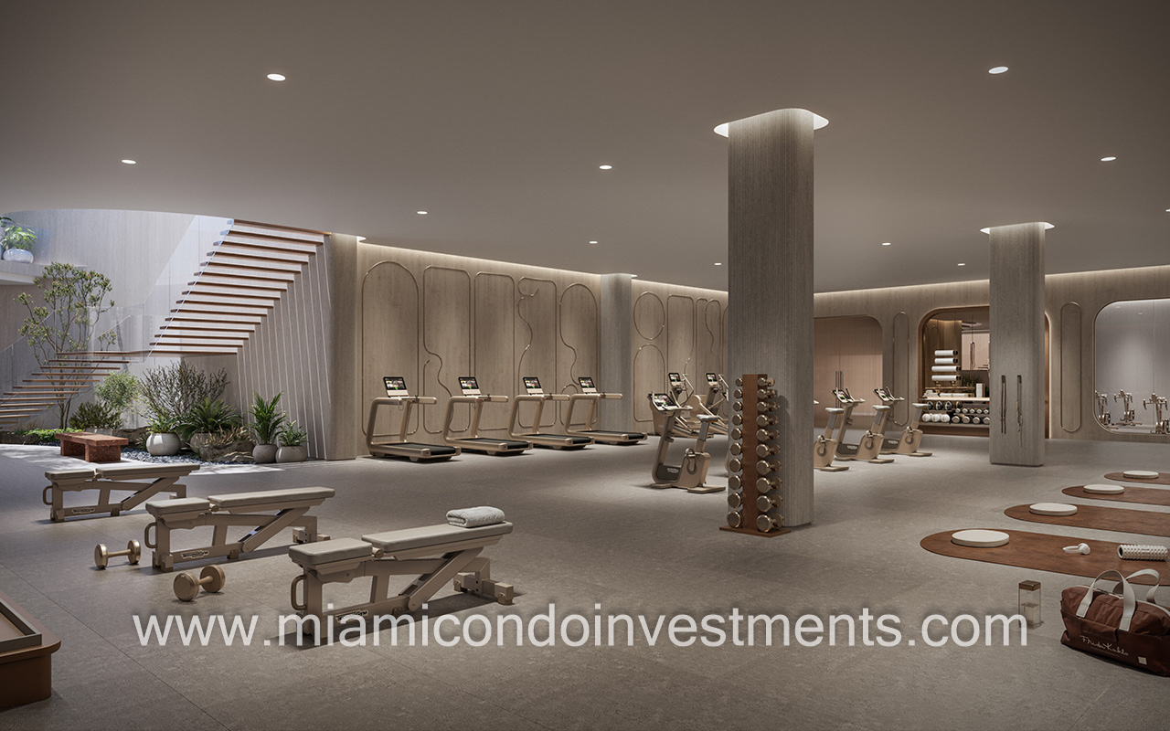fitness center at Frida Kahlo Wynwood Residences