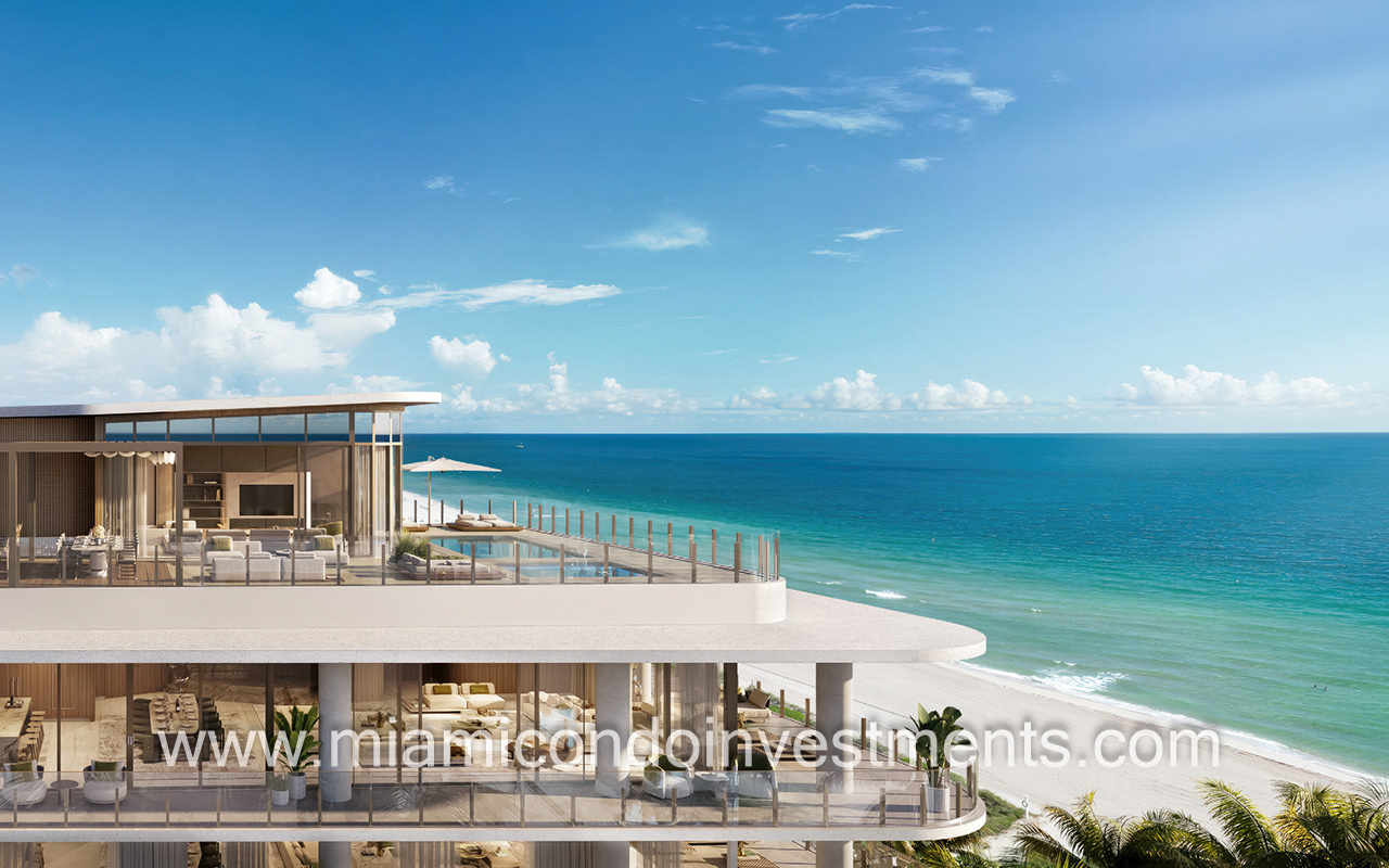 Ocean House Surfside penthouse at 9317 Collins Ave