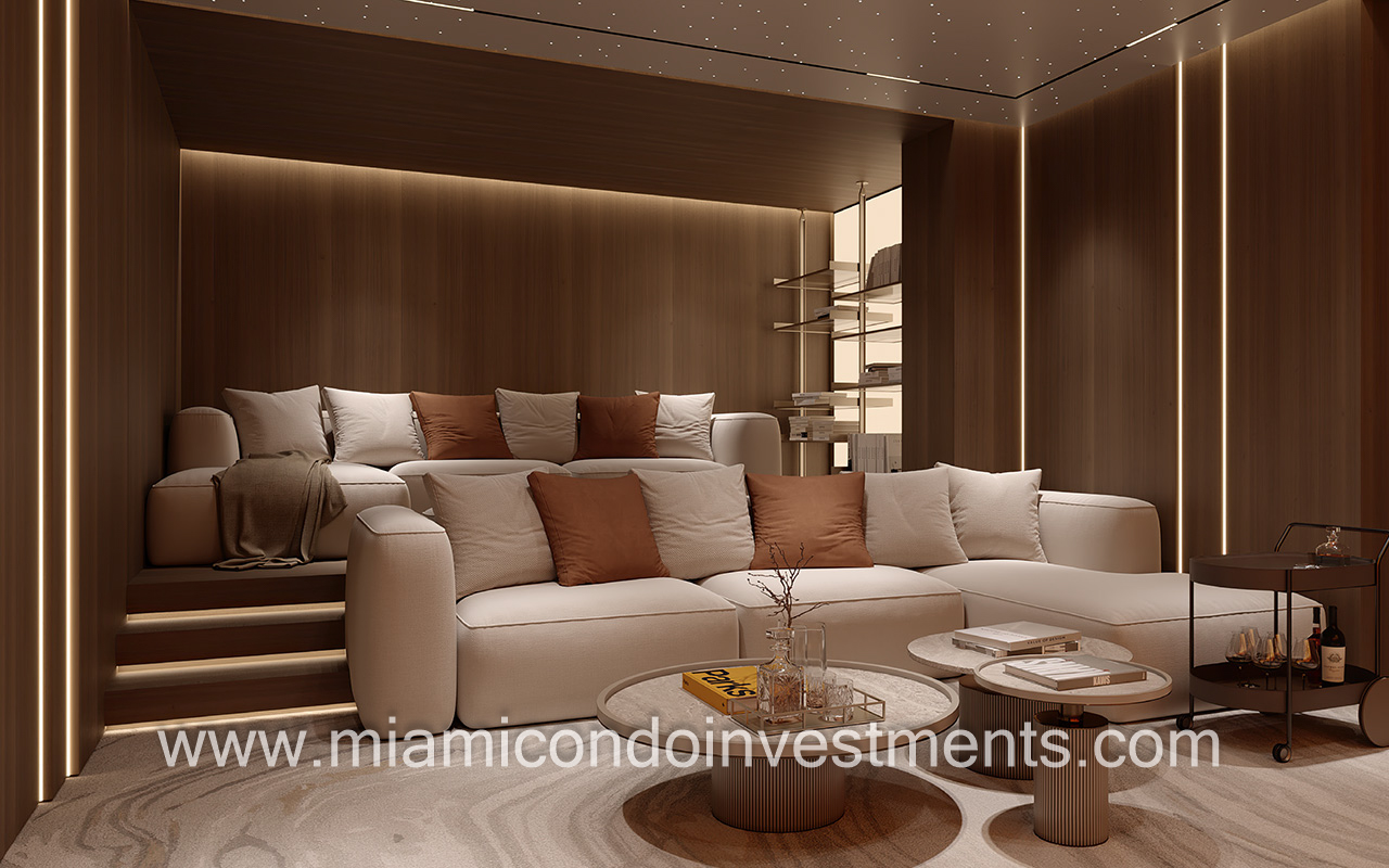 cinema   Ocean House Surfside penthouse