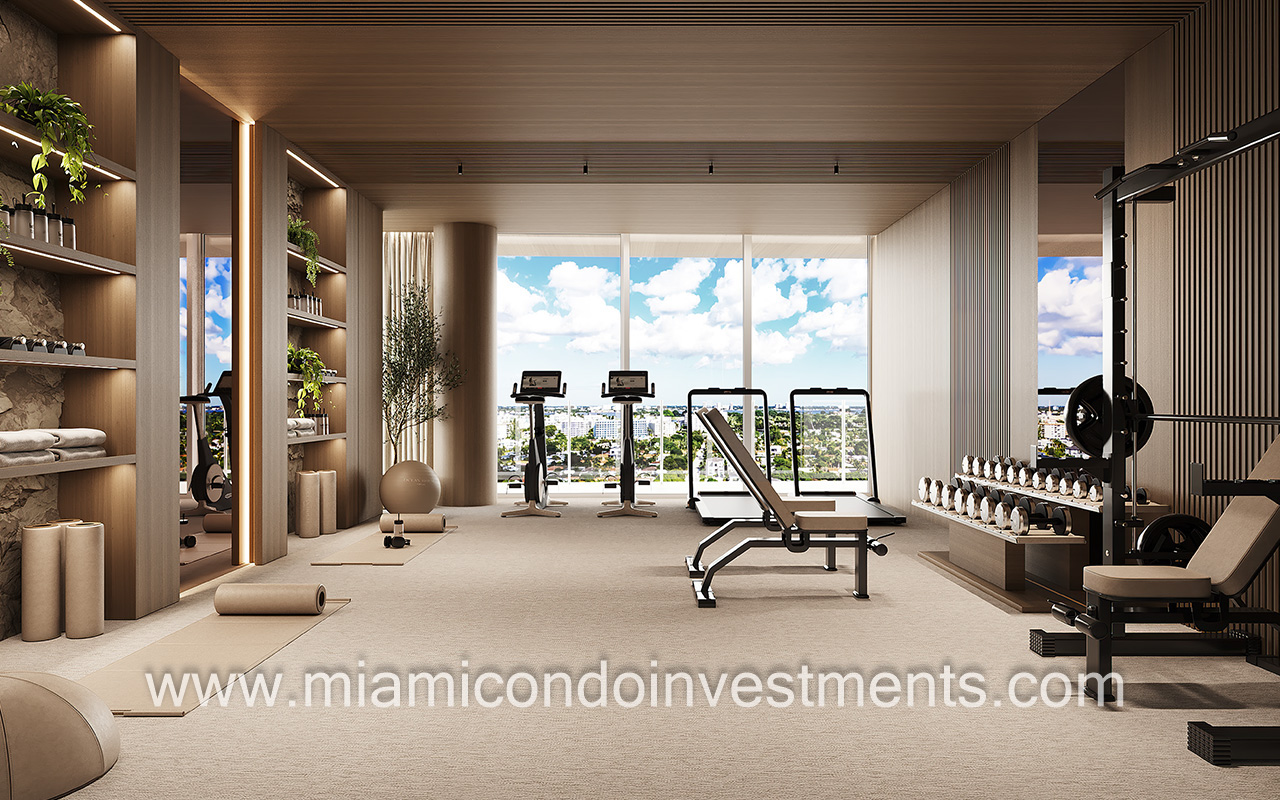 gym   Ocean House Surfside penthouse