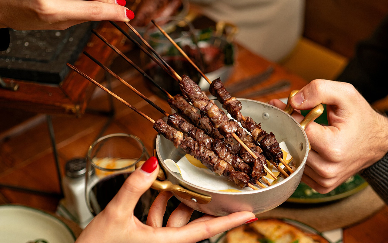 skewers at Mannarino Midtown Miami