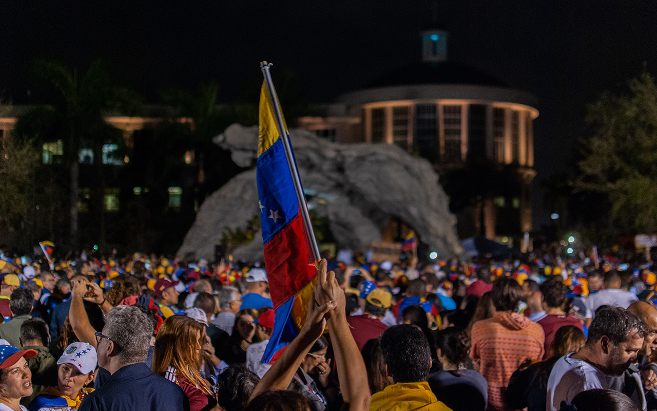 Venezuelan's celebrating Maduro's capture in Doral, Florida