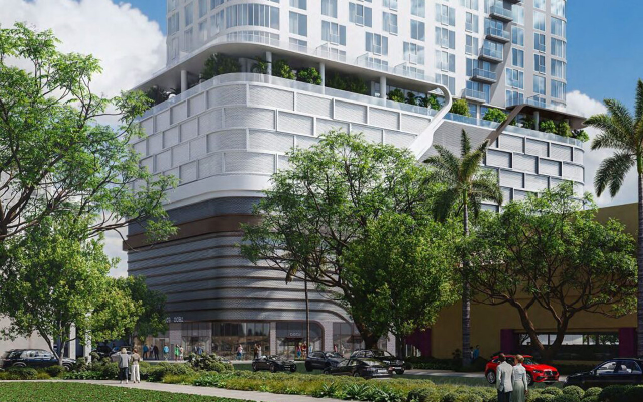 street level view of 1600 Edgewater apartments