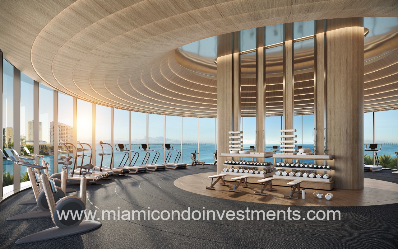 619 Brickell condo building fitness center