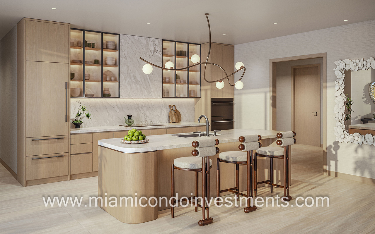 Delano Residences Miami kitchen