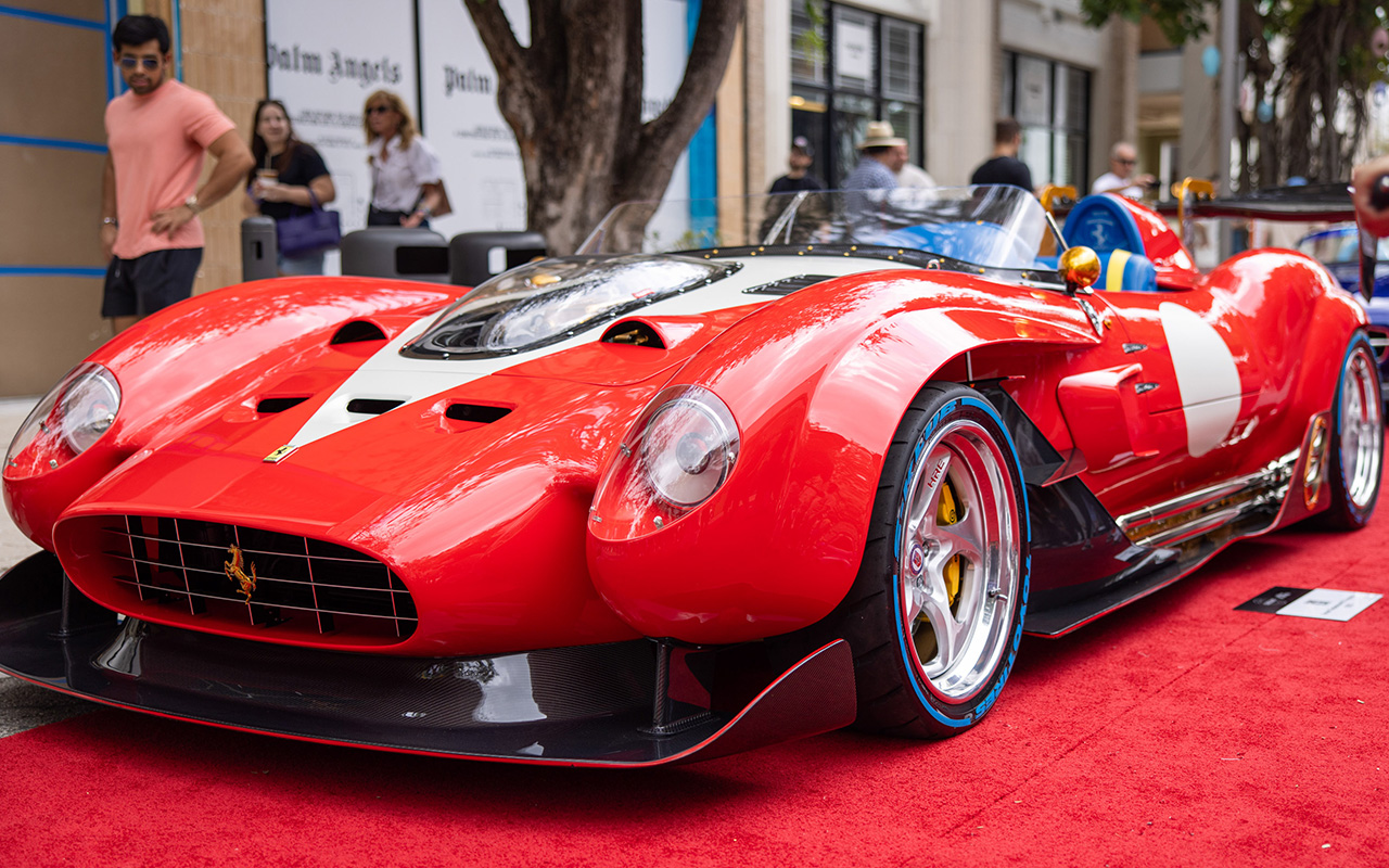 Ferrari Monza SP2 on display at the Miami Concours