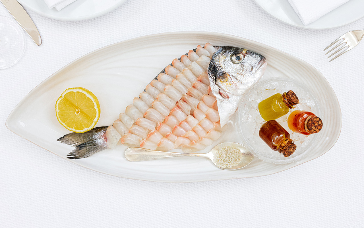 Sea Bream Carpaccio at GAIA Miami