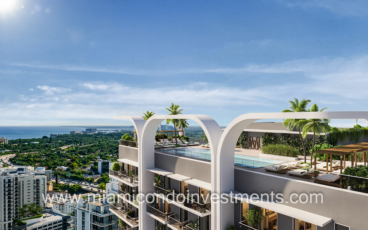 House of Wellness view from rooftop amenities