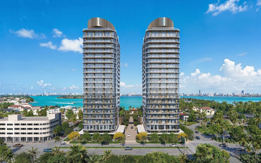 two tower renderings of Kempinski Residences Miami Design District