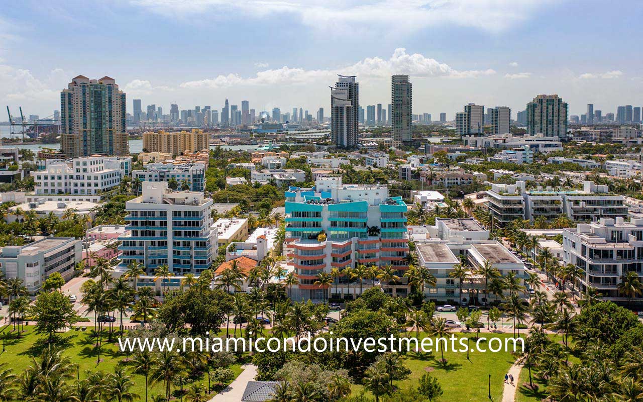 One Place building and Miami Skyline view