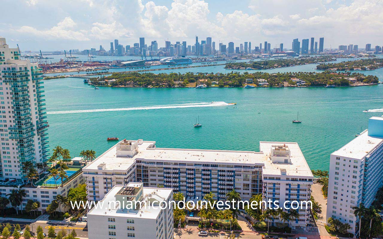 South Bay Club condominium skyline view