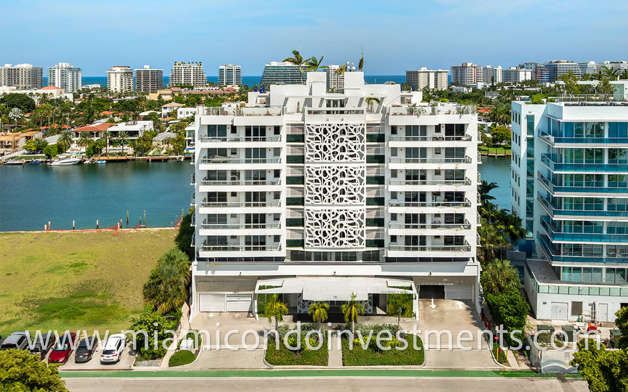 The Ivory condo in Bay Harbor Islands front of building