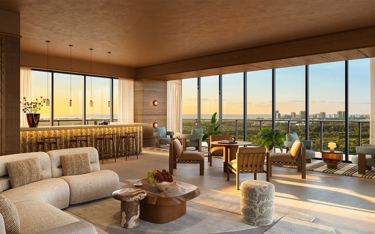 The William Residences Coral Lounge designed by Urban Robot