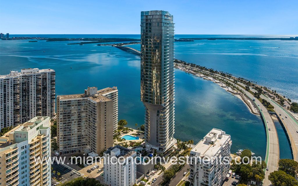 Una Residences in Brickell with direct bay and ocean views
