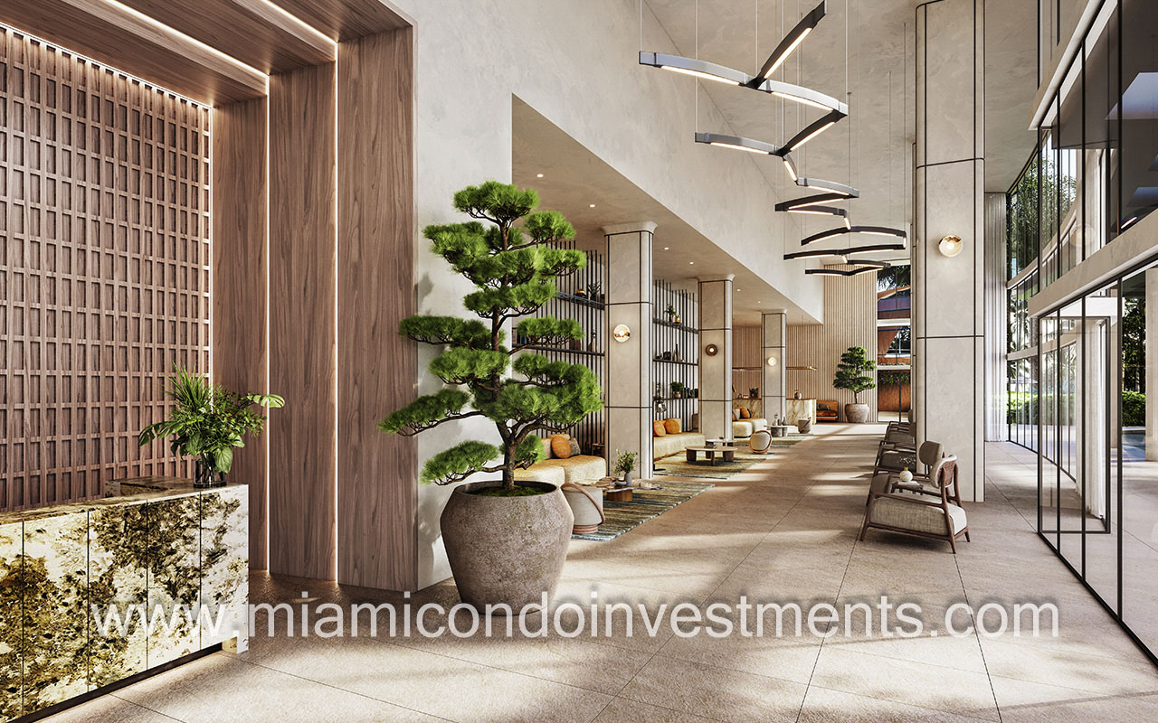 Nexo Residences condominium reception area