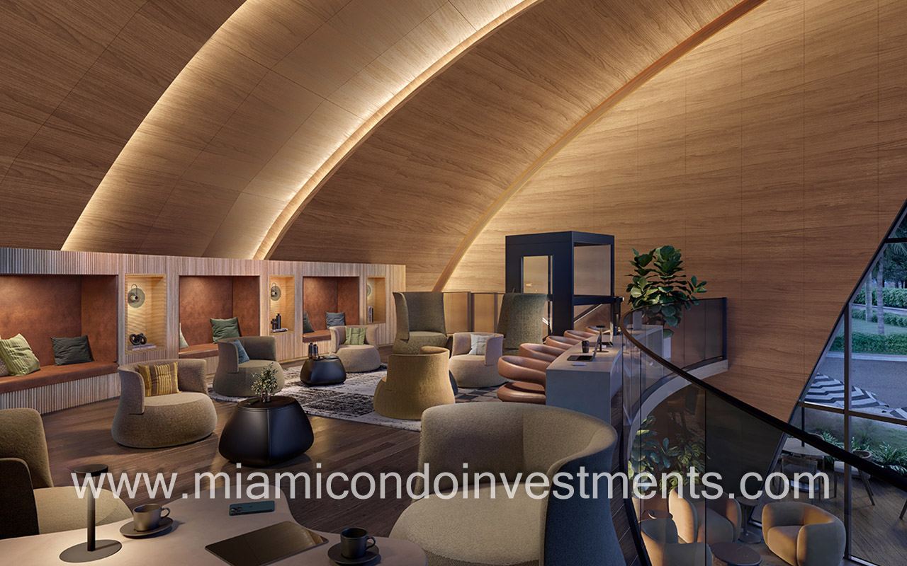 Nexo Residences condominium tech center area upper level