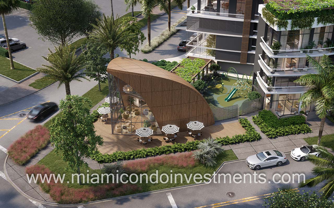 Nexo Residences condominium and tech center exterior