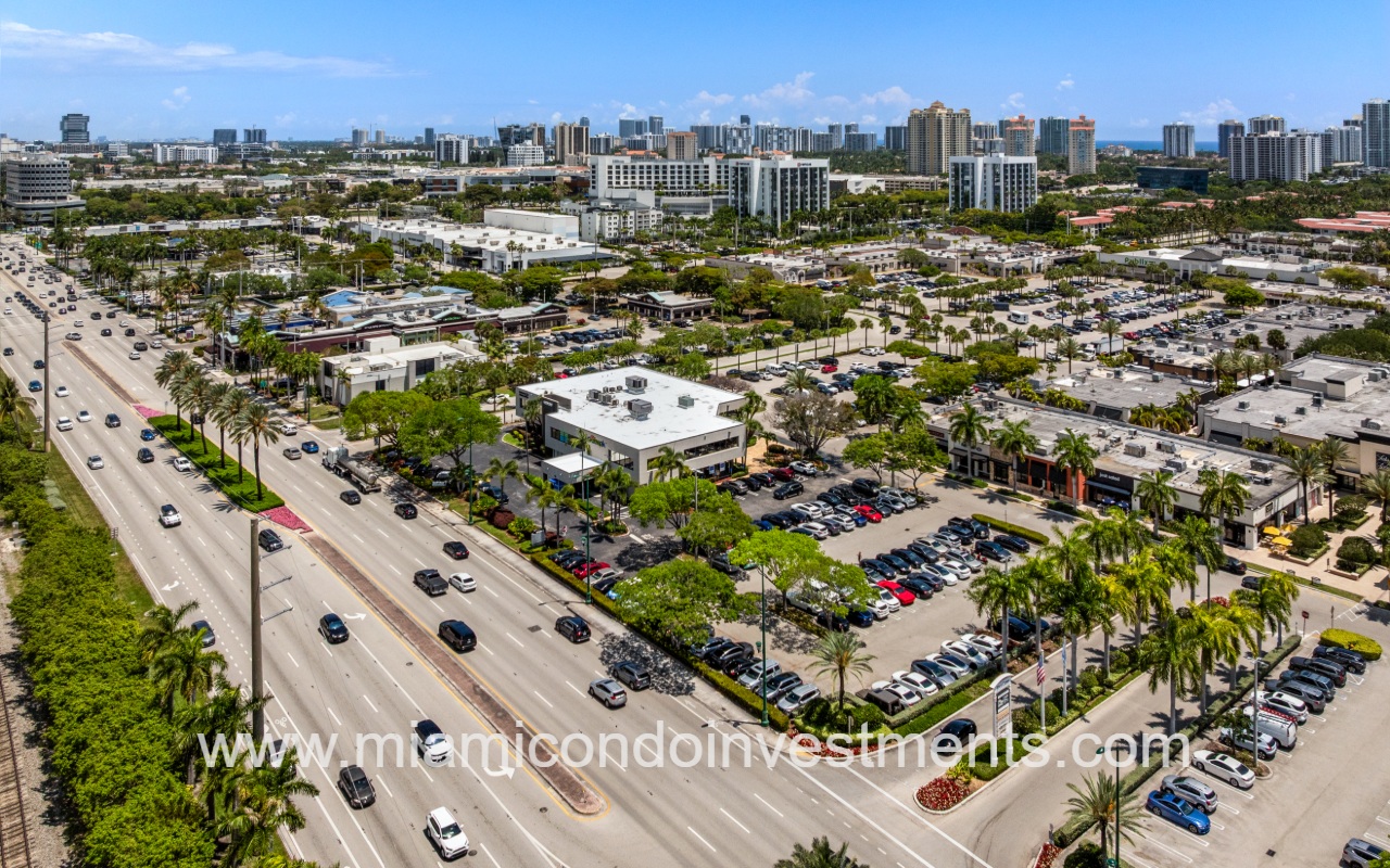 North Miami Beach aerial view of neighborhood