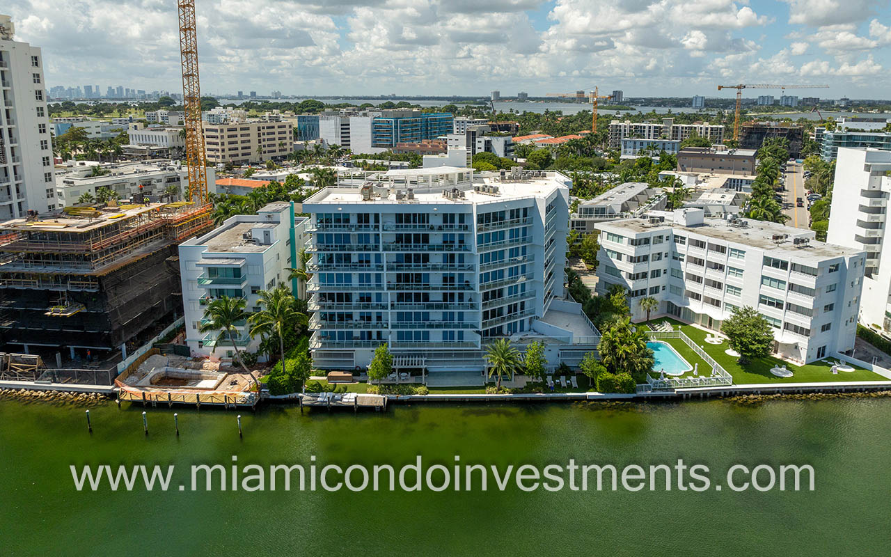 O Residences facing back of building and waterway
