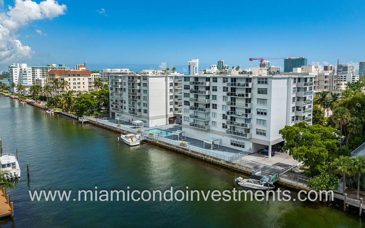 Ten Thousand Plaza view from waterway and back of building