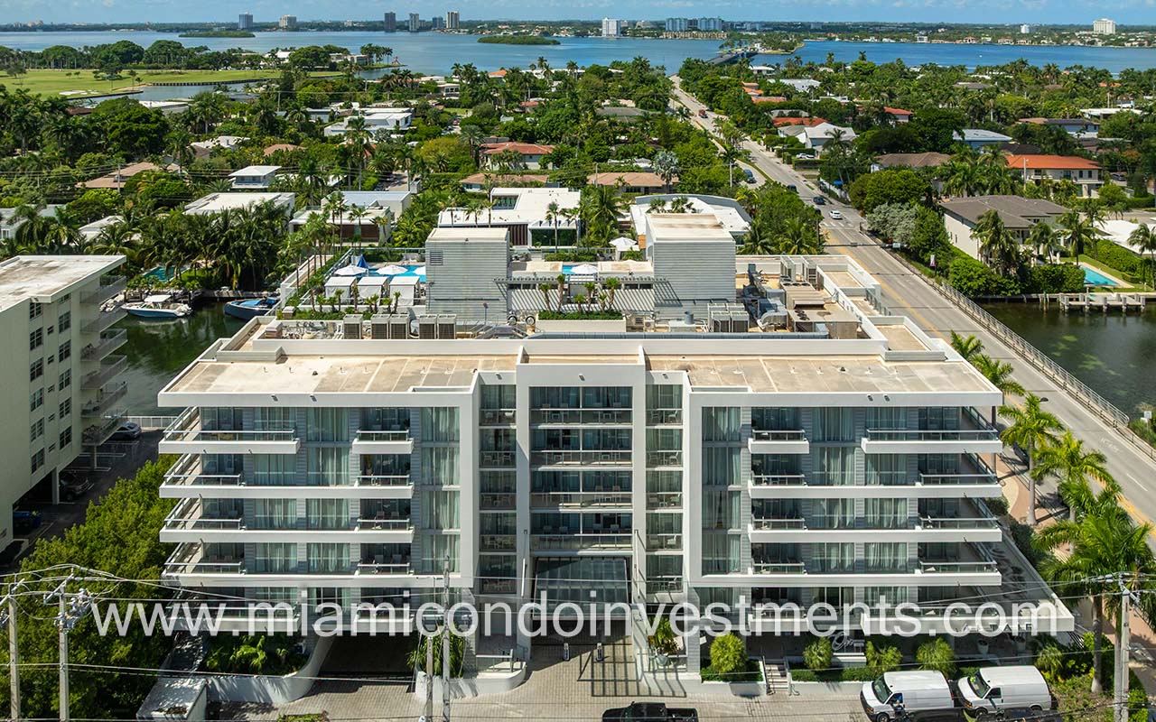The Altair condo-hotel facing front of building