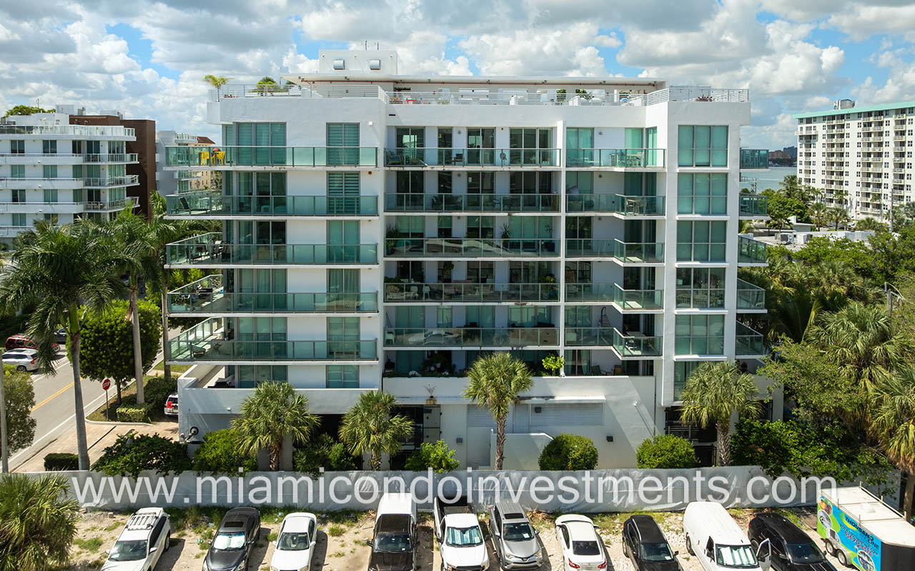The Palms condos facing side of building