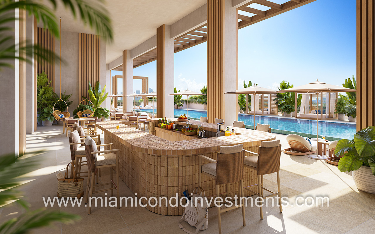 The William outdoor bar