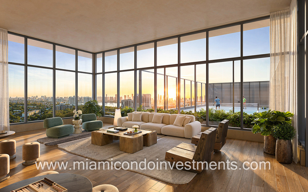 The William pickleball lounge