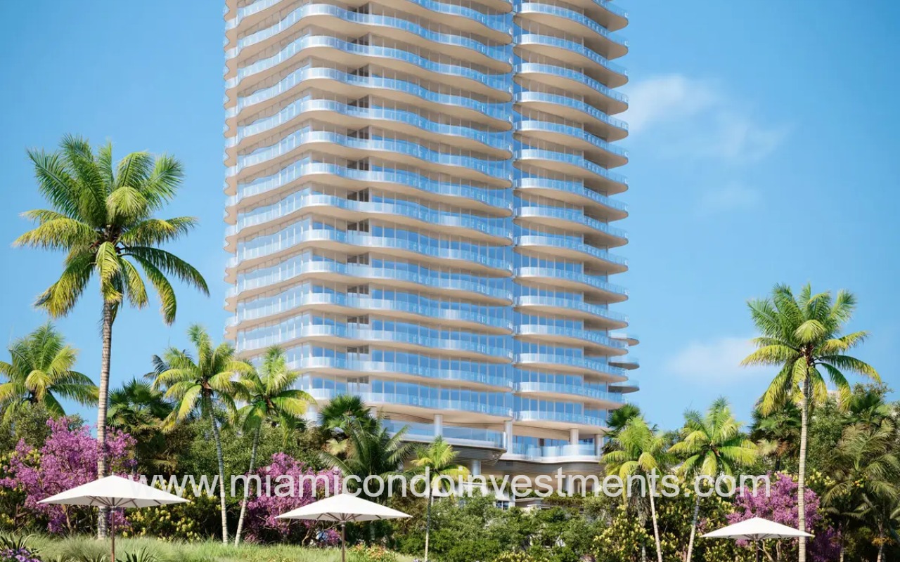 Ocean Terrace Residences lower portion of building closeup