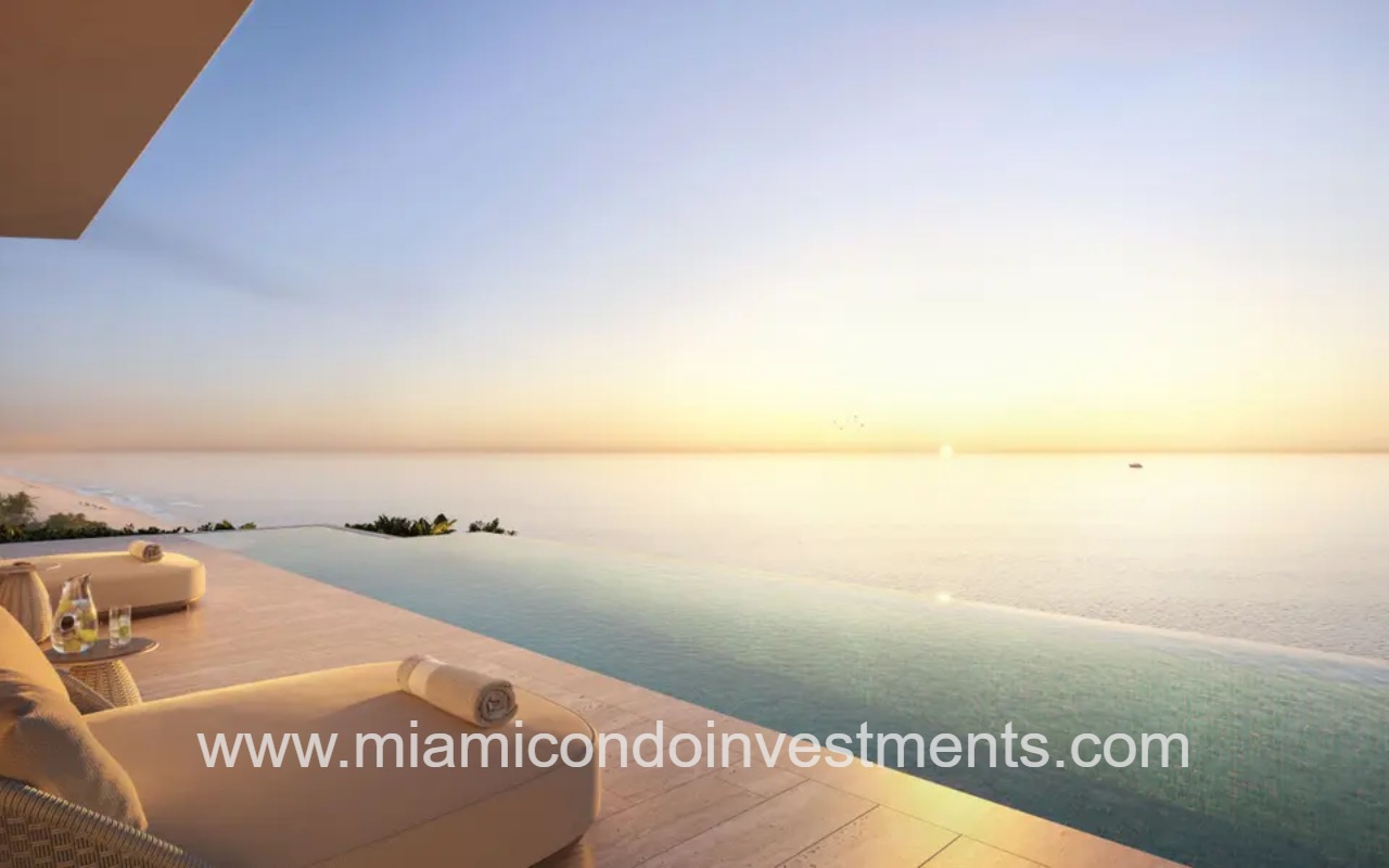 Ocean Terrace Residences waterfront pool view