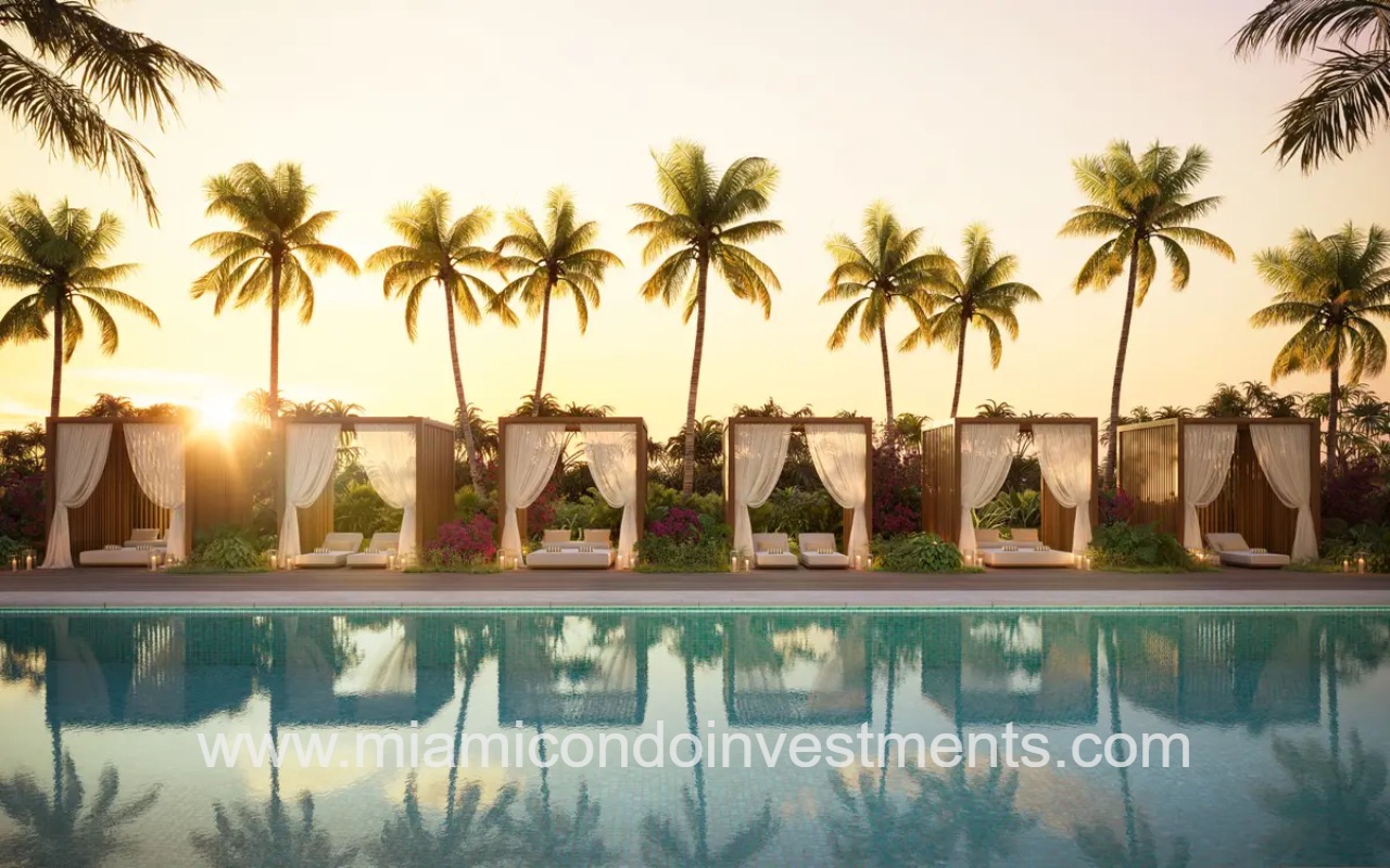 Ocean Terrace Residences pool cabanas