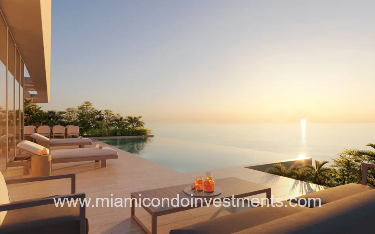 Ocean Terrace Residences deck and waterfront views