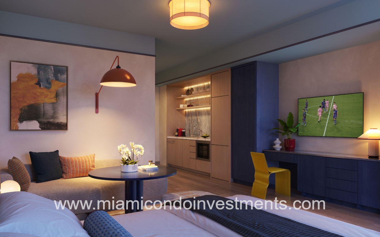DUOS Wynwood suite tv and seating