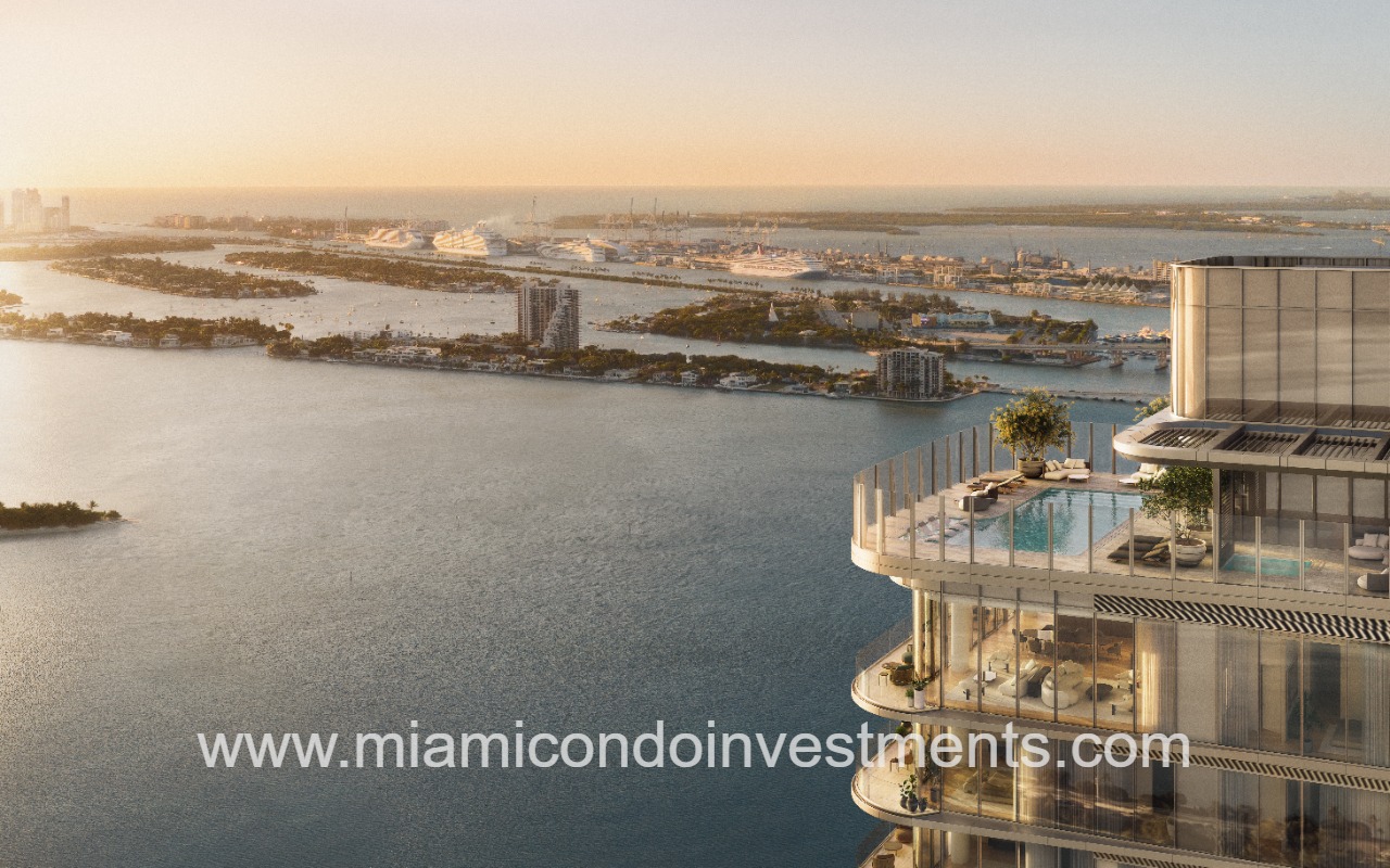 LILLI Miami Edgewater aerial pool