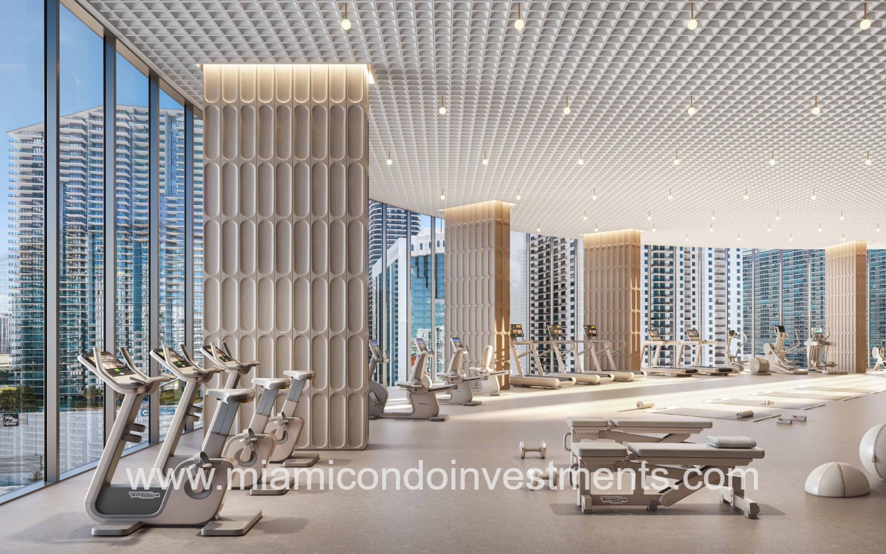 One Twenty Brickell Signature Club gym