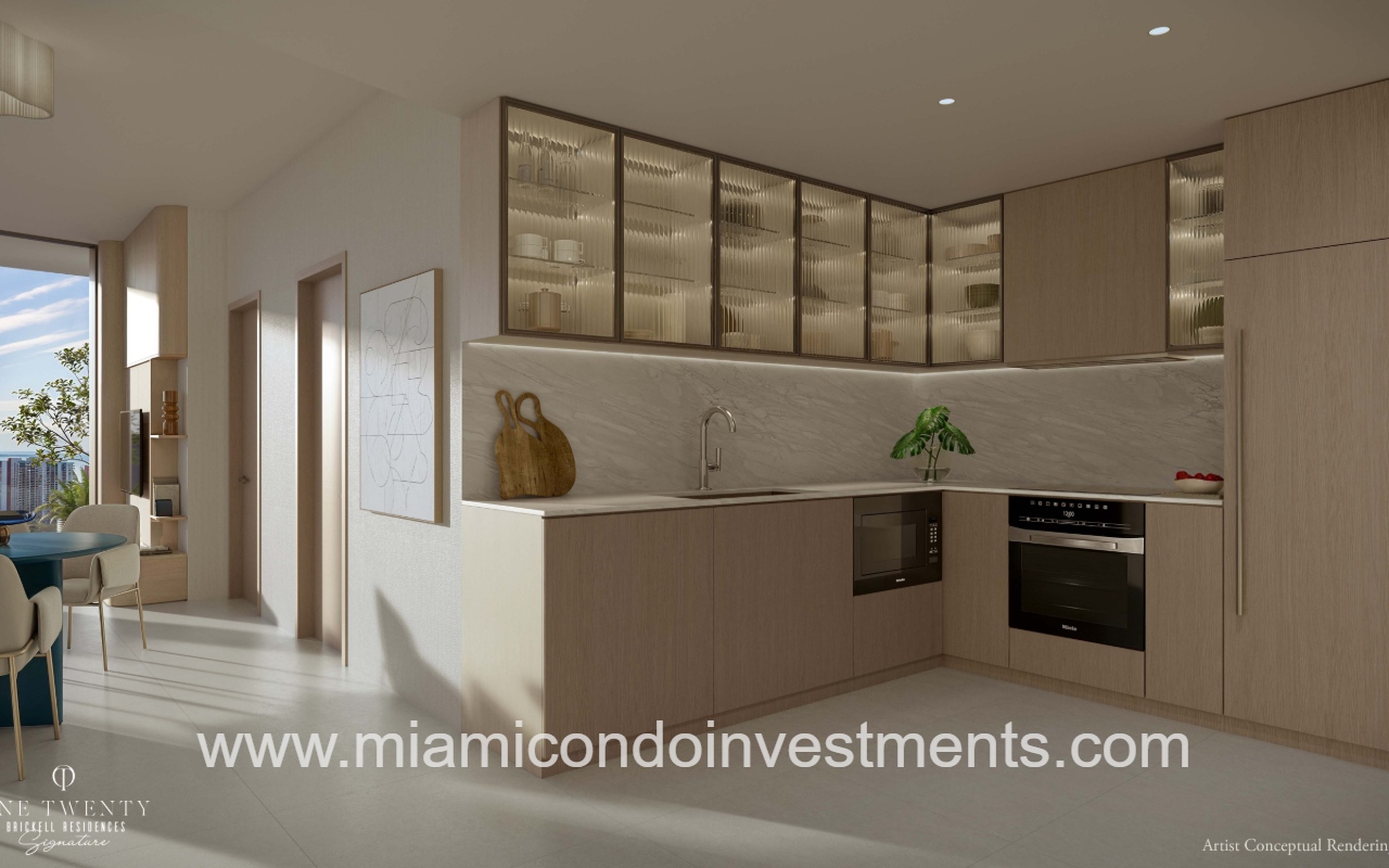 One Twenty Brickell Signature Residences kitchen