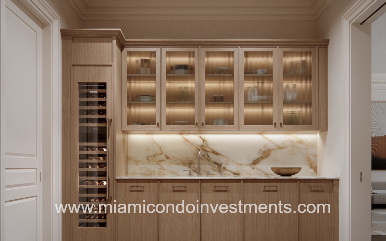 The George butler's pantry cabinets and sink