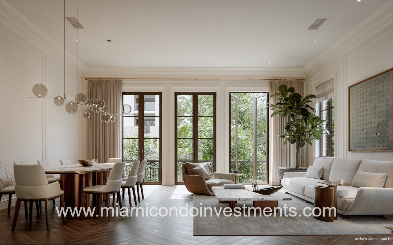 The George dining & living room