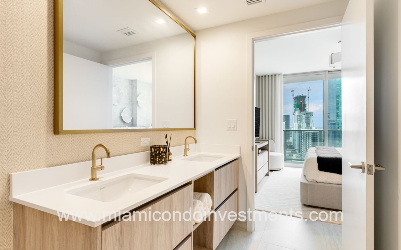 Viceroy Brickell primary bathroom vanity