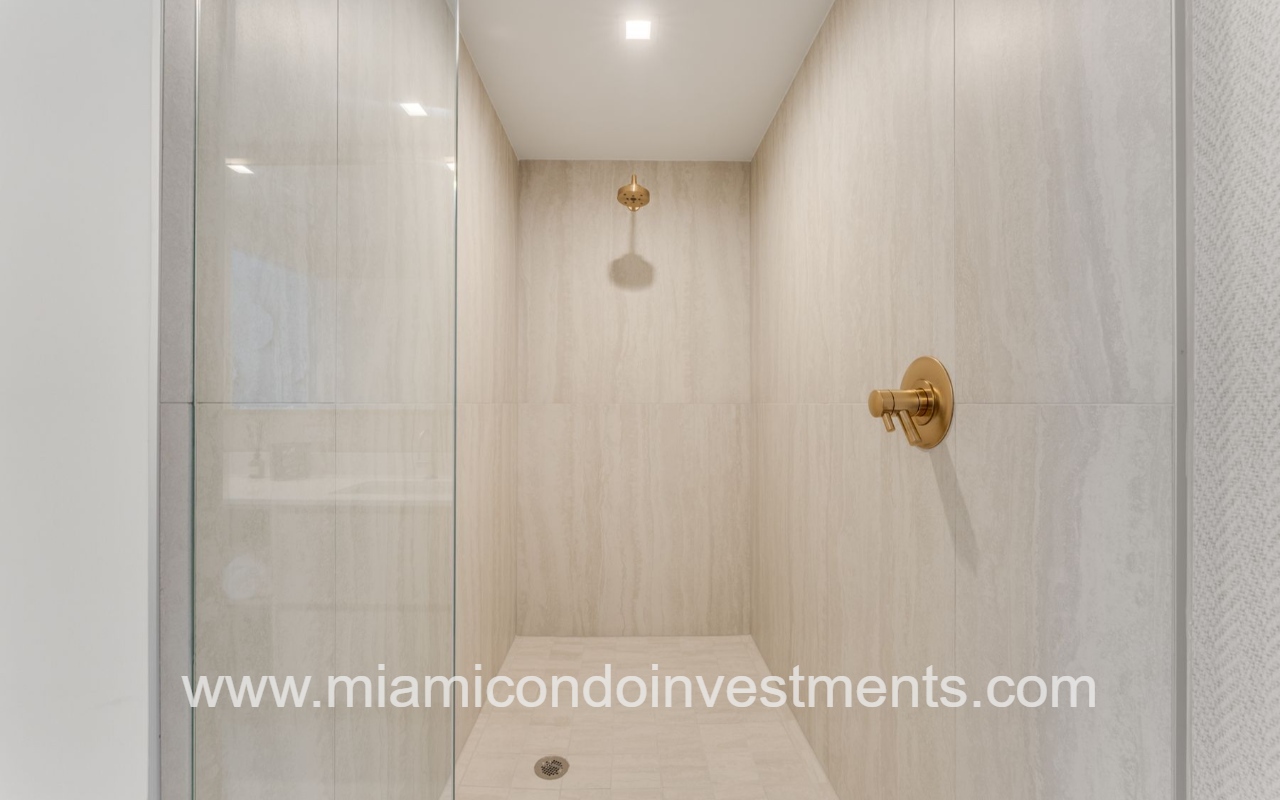 Viceroy Brickell primary bathroom shower